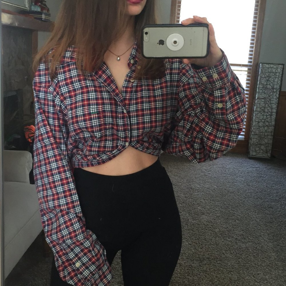 Men's Cotton Plaid Button Down